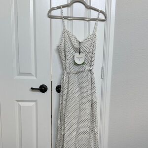 Kate Spade Black and White Polka Dot Maxi Dress